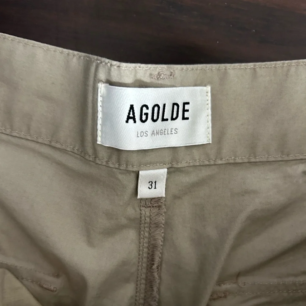 AGOLDE Daria Utility Pant Wide Leg High Rise Cropped  Size 31 Women's